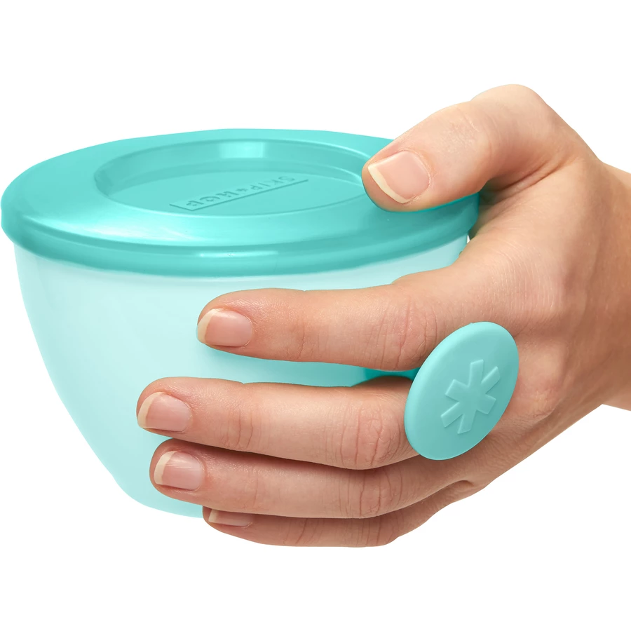SkipHop Breischalen easy grab, grau türkis, 2er Set