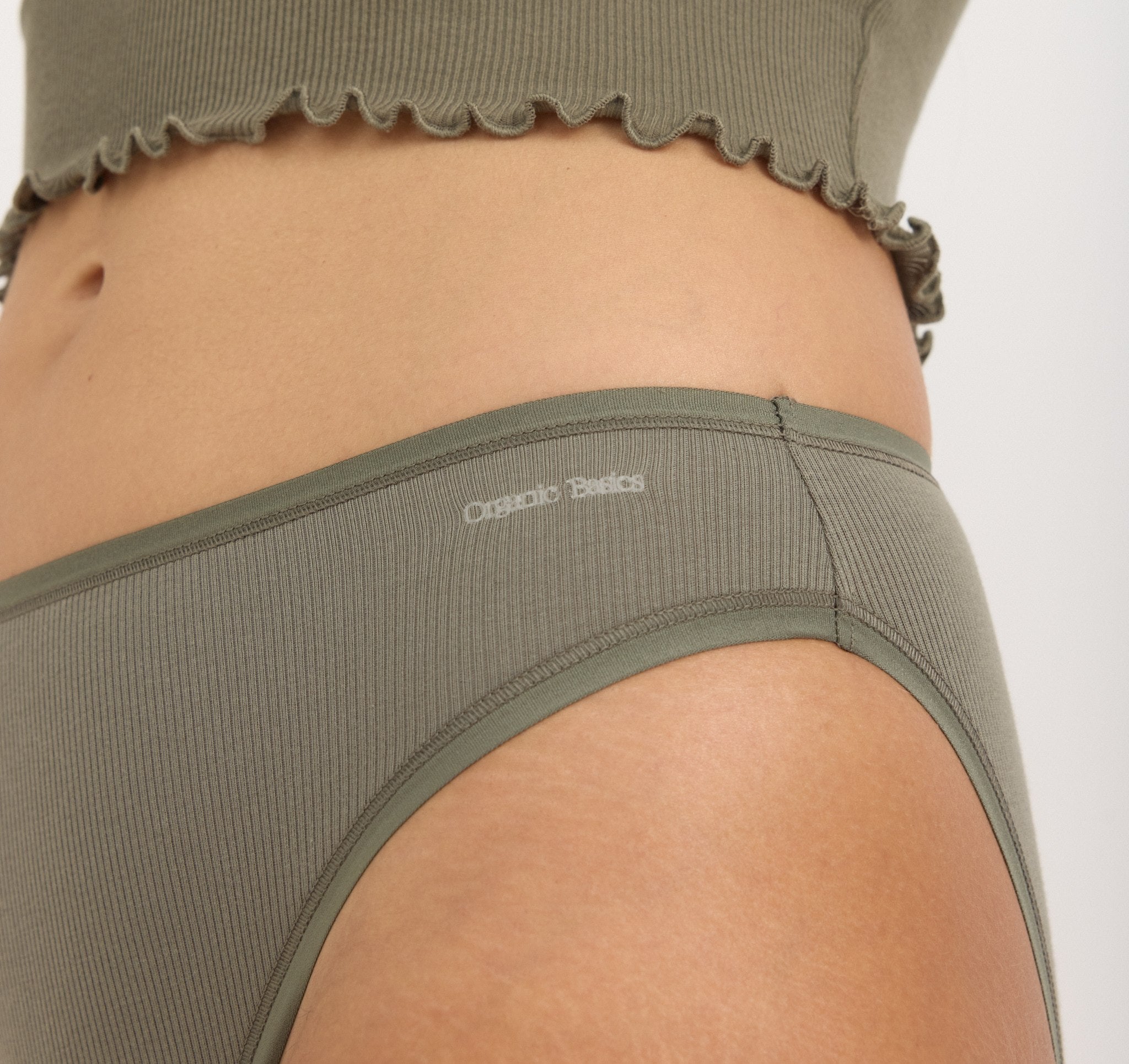 ORGANIC COTTON<br>Core Rib High-Leg Briefs