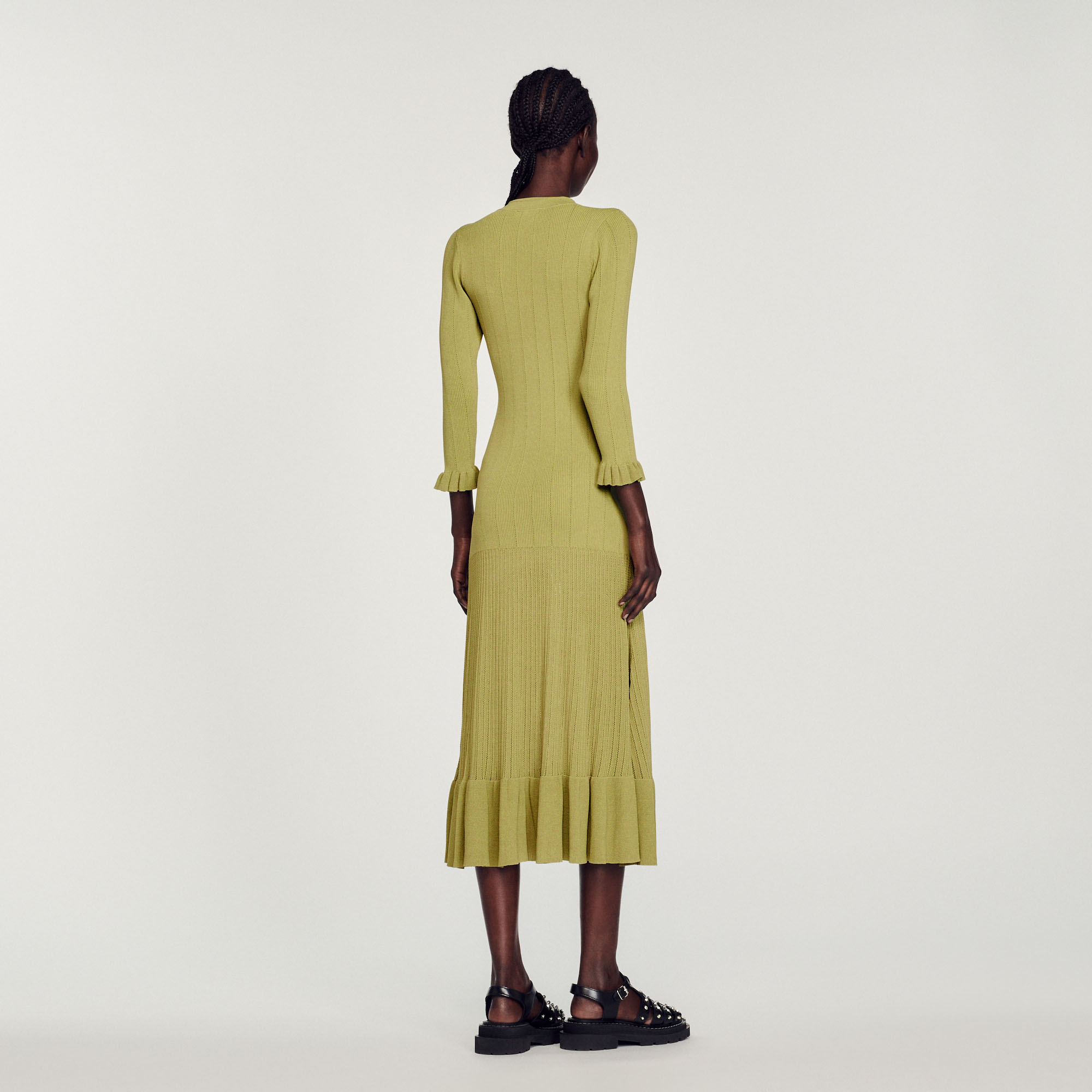 Robe longue en maille