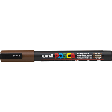 Posca PC3M vandbaseret tusch - brun
