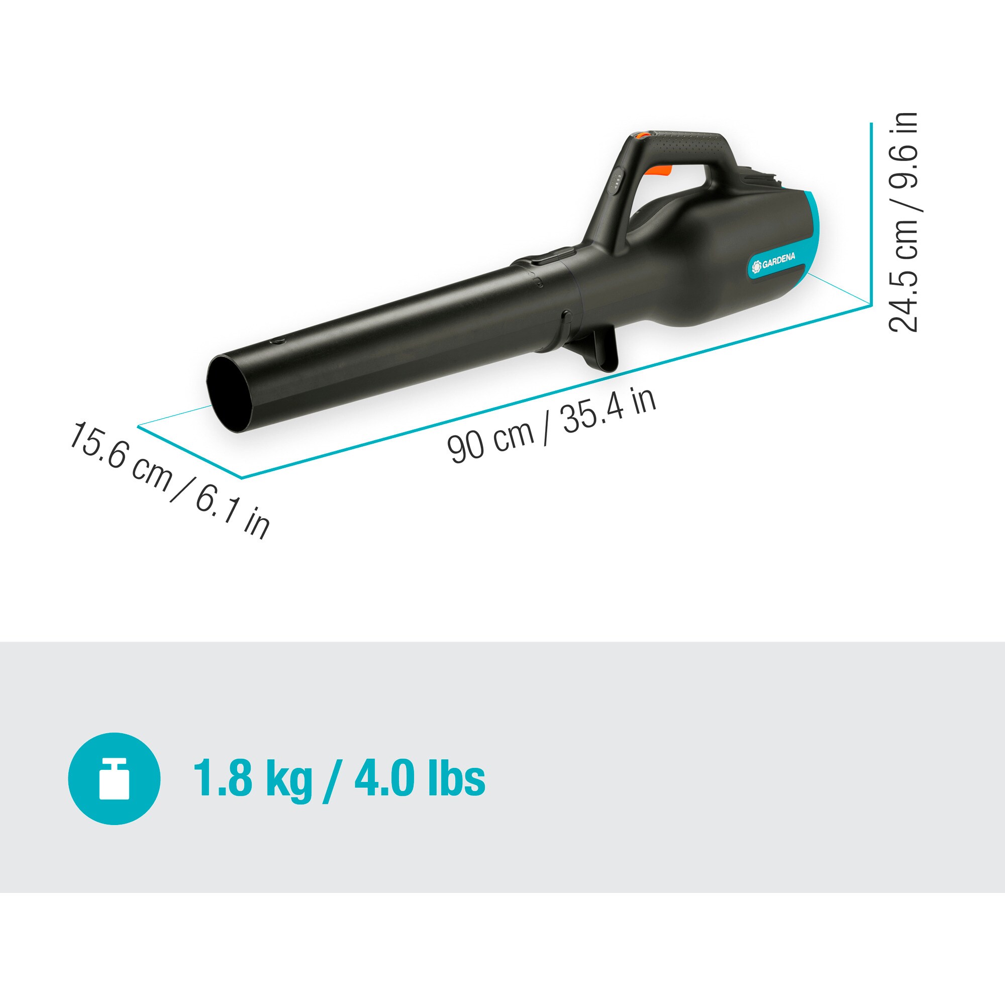 GARDENA Laubbläser Akku-Bläser Power-Jet 18V P4A solo