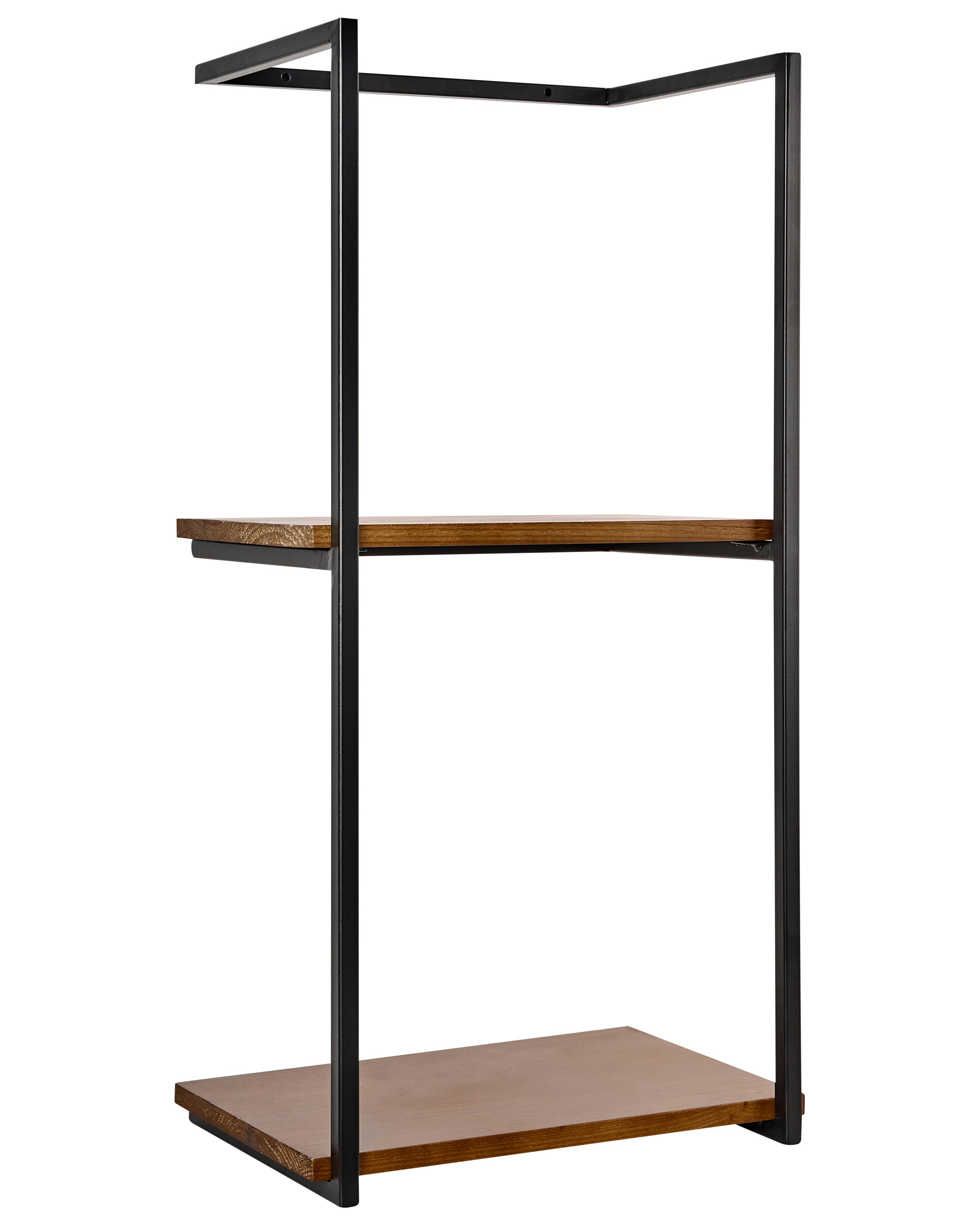 Badkamerwandplank zwart 60 x 30 cm LOLOG