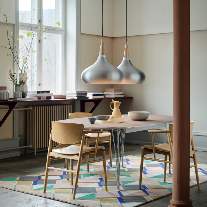 Fritz Hansen - Orient Pendelleuchte P2 Ø 34 cm, Aluminium