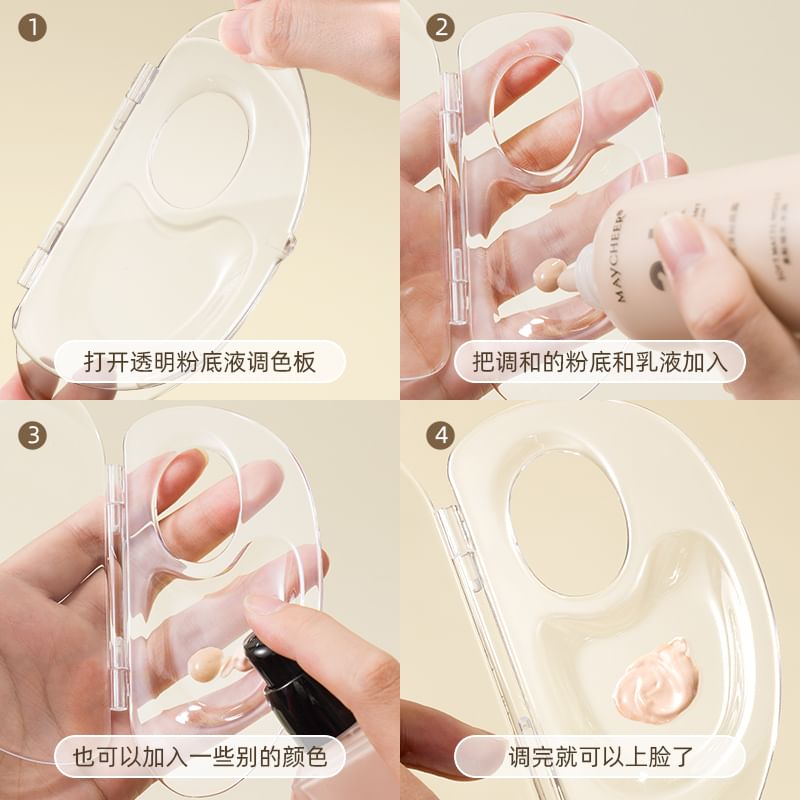 SIMBLER - Acryl make-up kleurenpalet / spatel / set