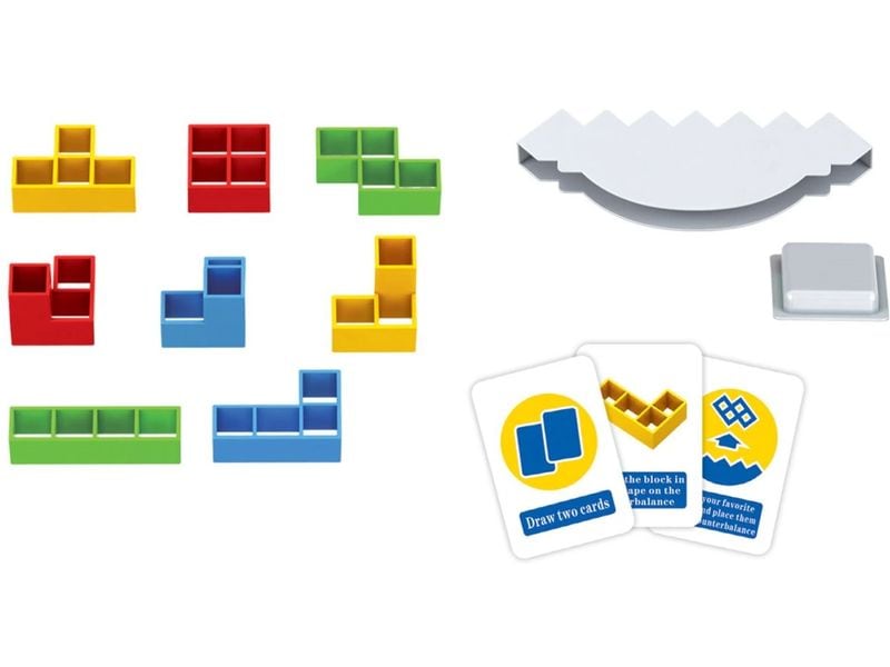 Totally Familienspiel Tetra Tower Balancier Game Farbenfrohes Stapelspielzeug