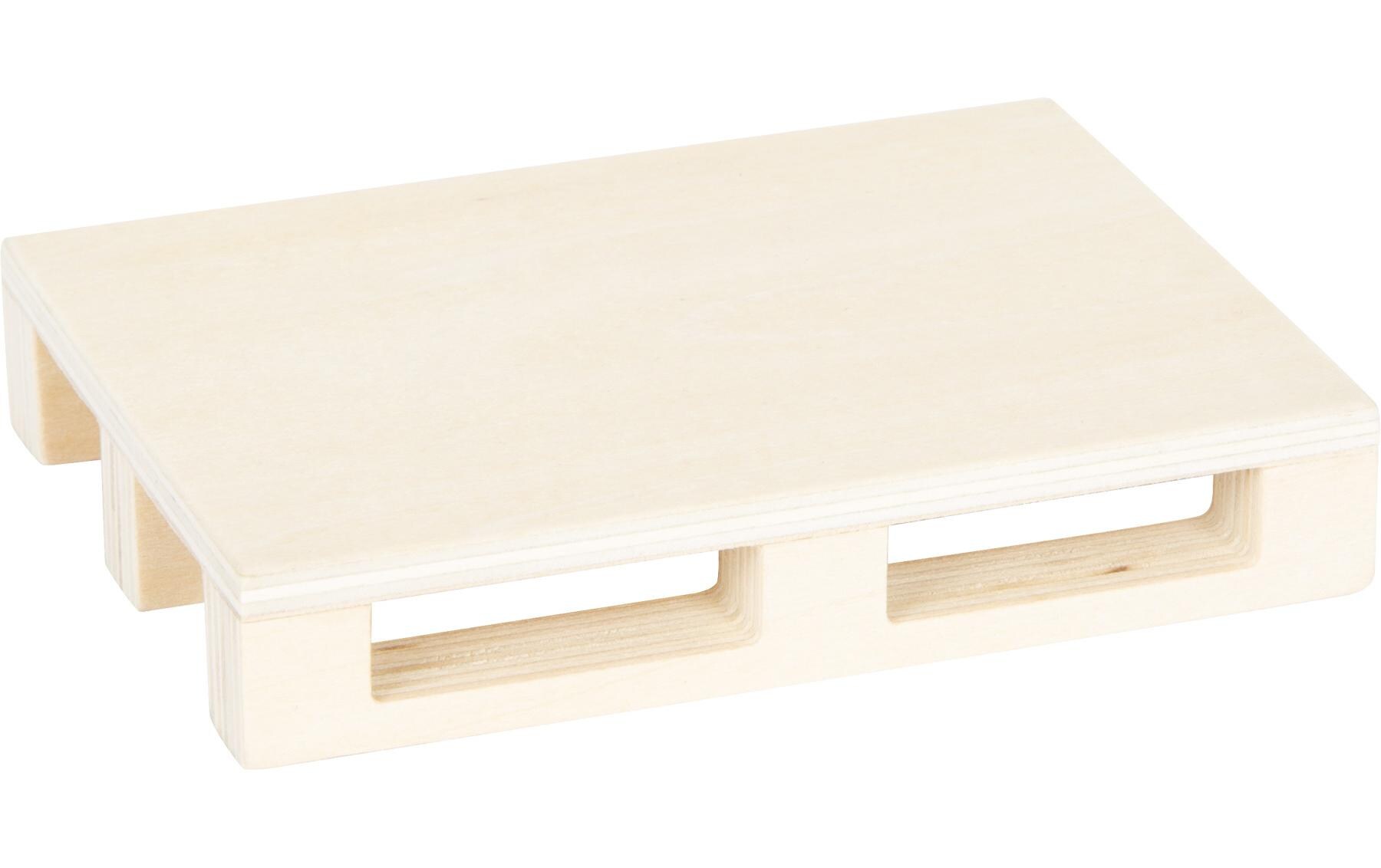 Gabelstapler mit PaletteStabiler Holz-Gabelstapler zum Spielen mit beweglicher Palette