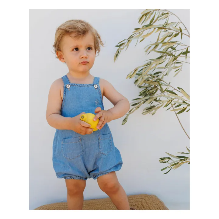 Búho Salopette Denim Lin | Bleu jean