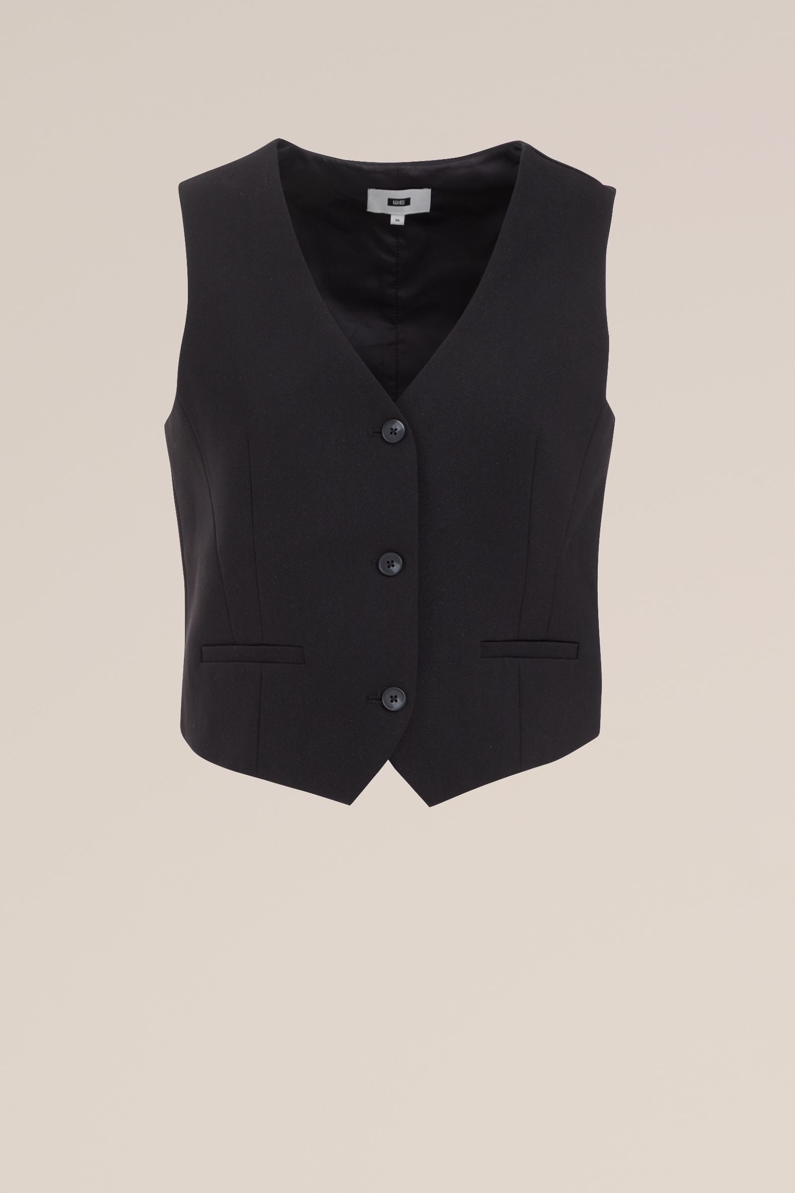 gilet met glittergaren WE Fashion Zwart
