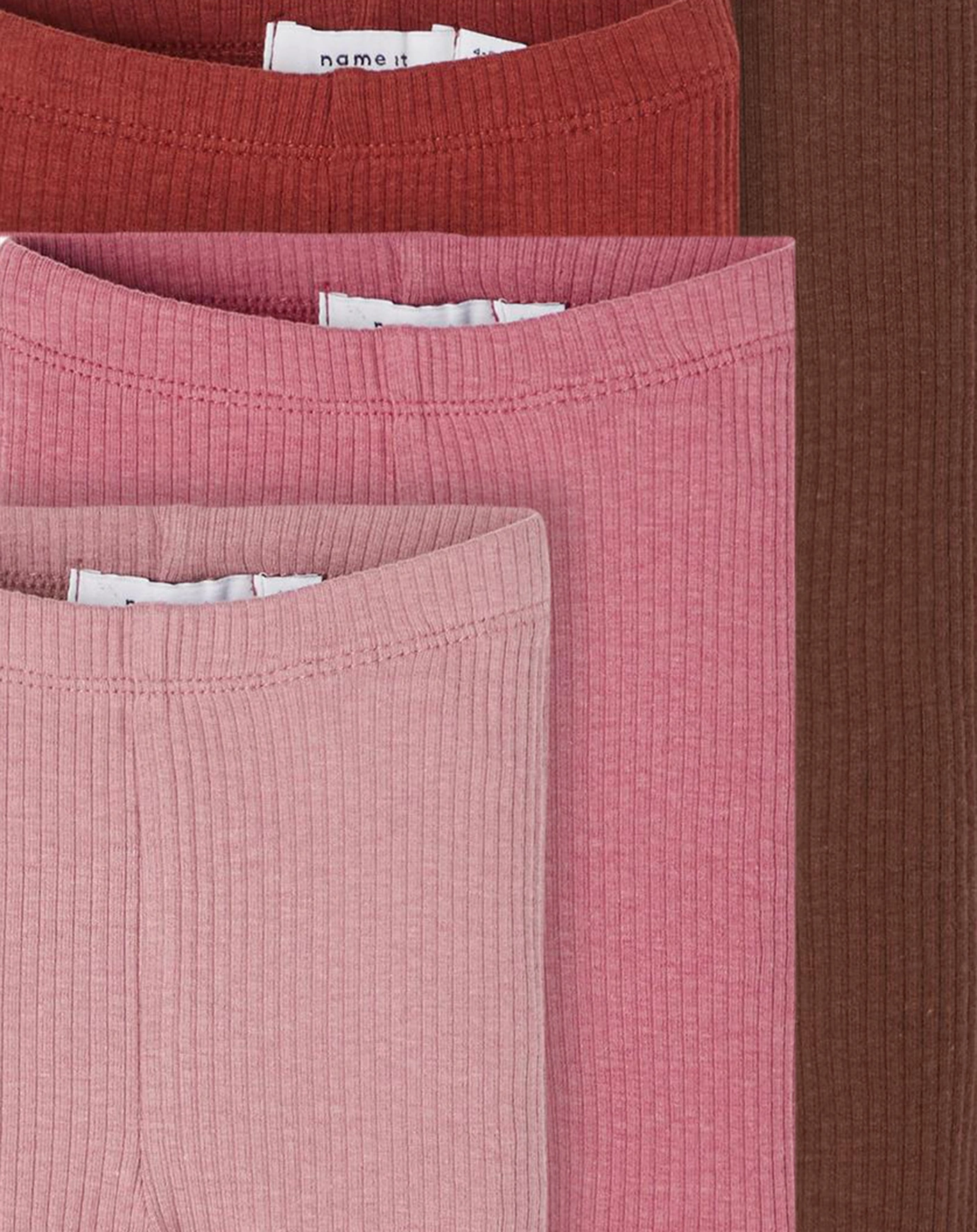Leggings NBFKABEX 4er-Pack in Rocky Road