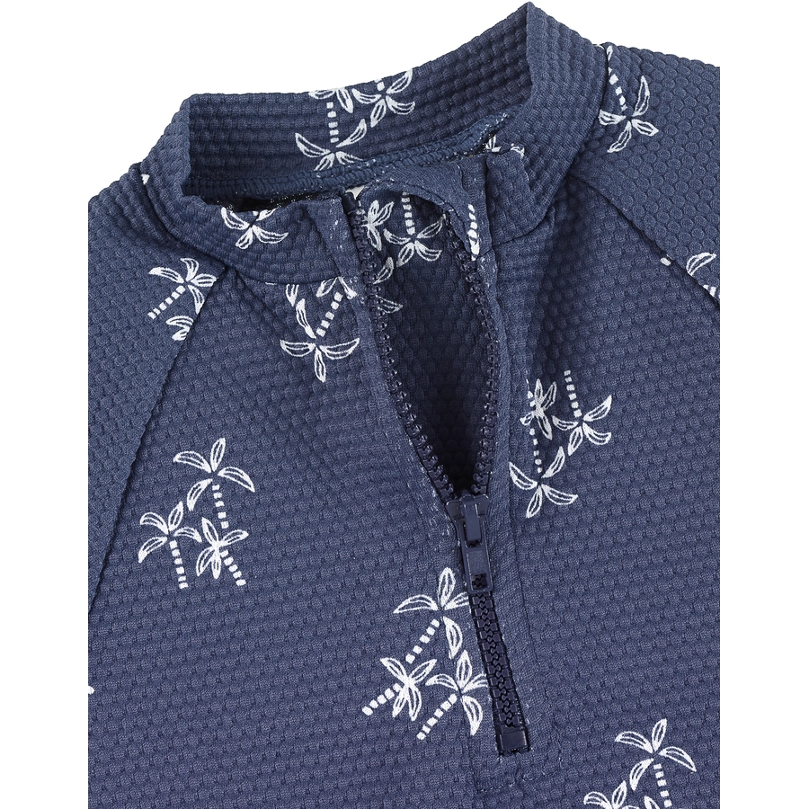 Sterntaler Langarm-Schwimmshirt Palmen blau