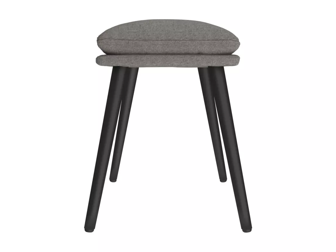 Repose-pied Gris clair 45x29,5x35 cm Tissu