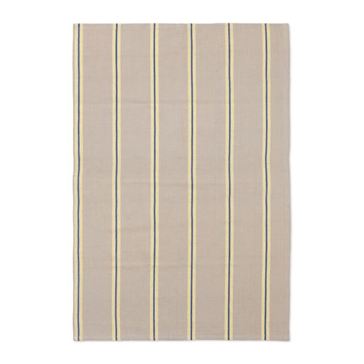 ferm LIVING Hale Viskestykke, Østers/Citron/Blå, 50x70 cm