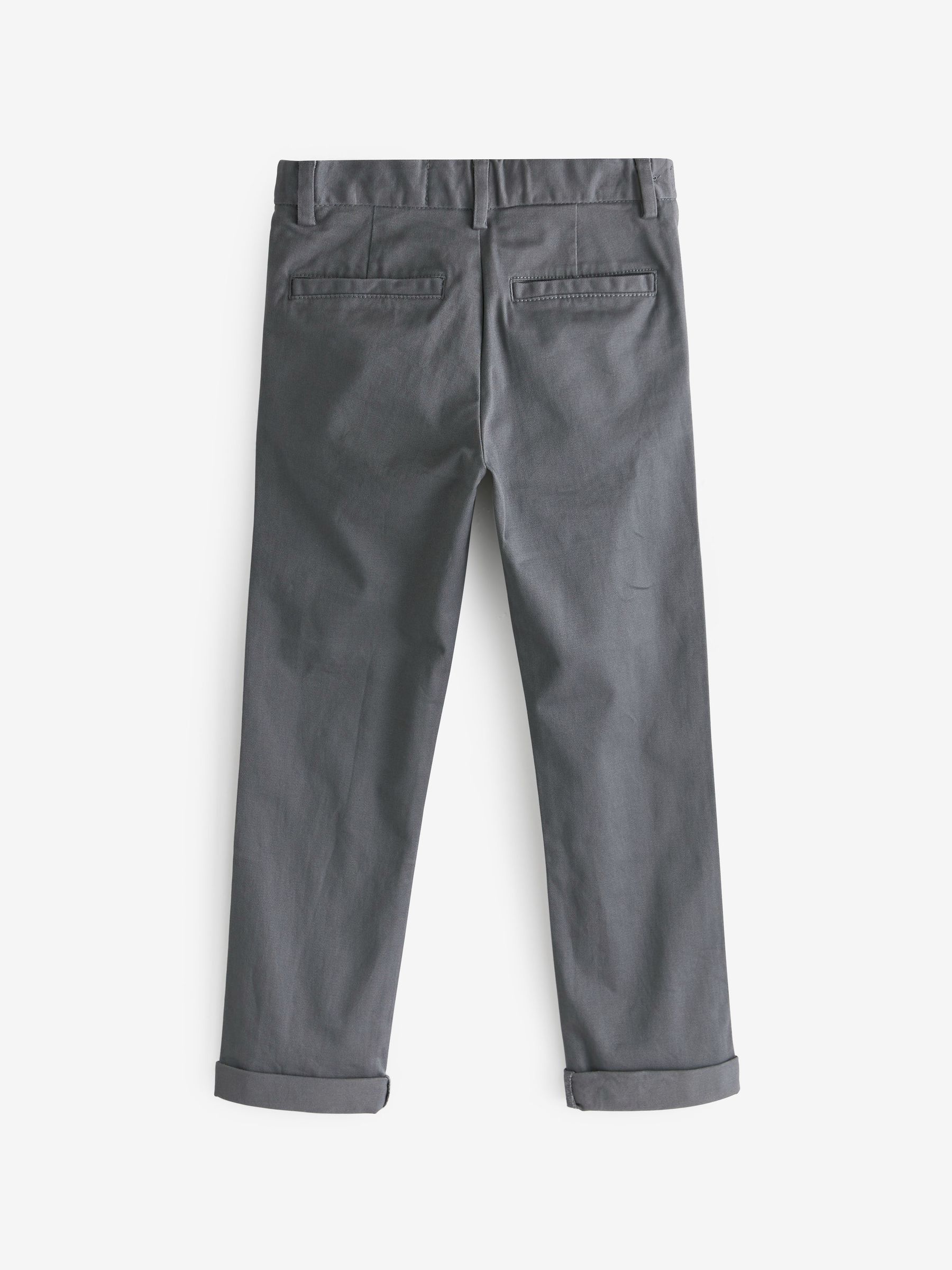 Antraciet - Stretchy chino's (3-17jr)