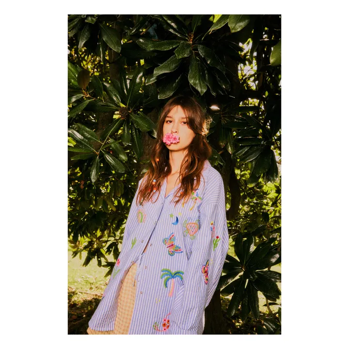Susanna Blu Chemise Gardenia Rayée | Bleu