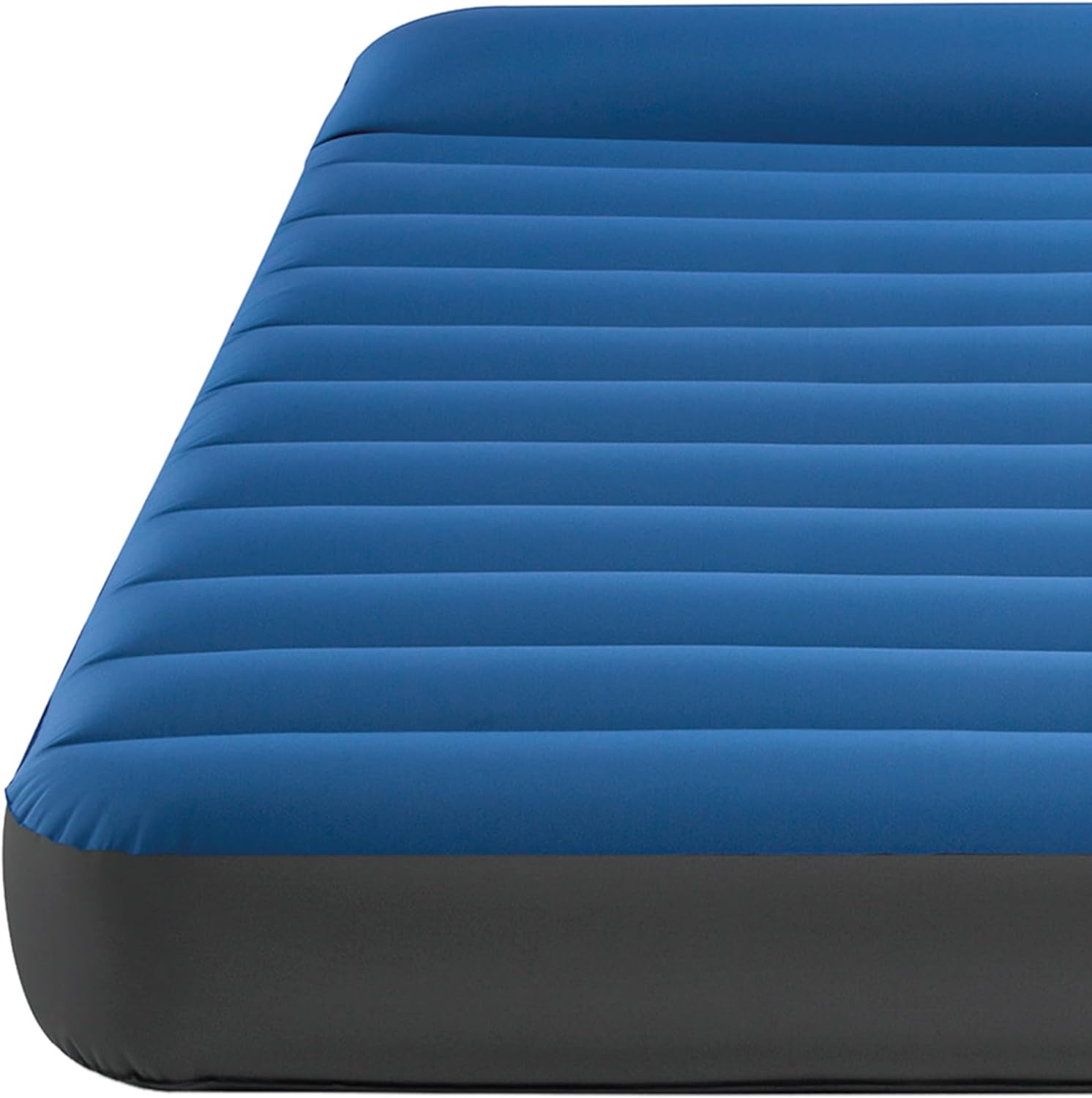 INTEX 64012 - Luftbett - Full Dura-Beam Truaire inkl. USB-Luftpumpe (blau, 137x191x22cm) Luftmatratze Campingbett