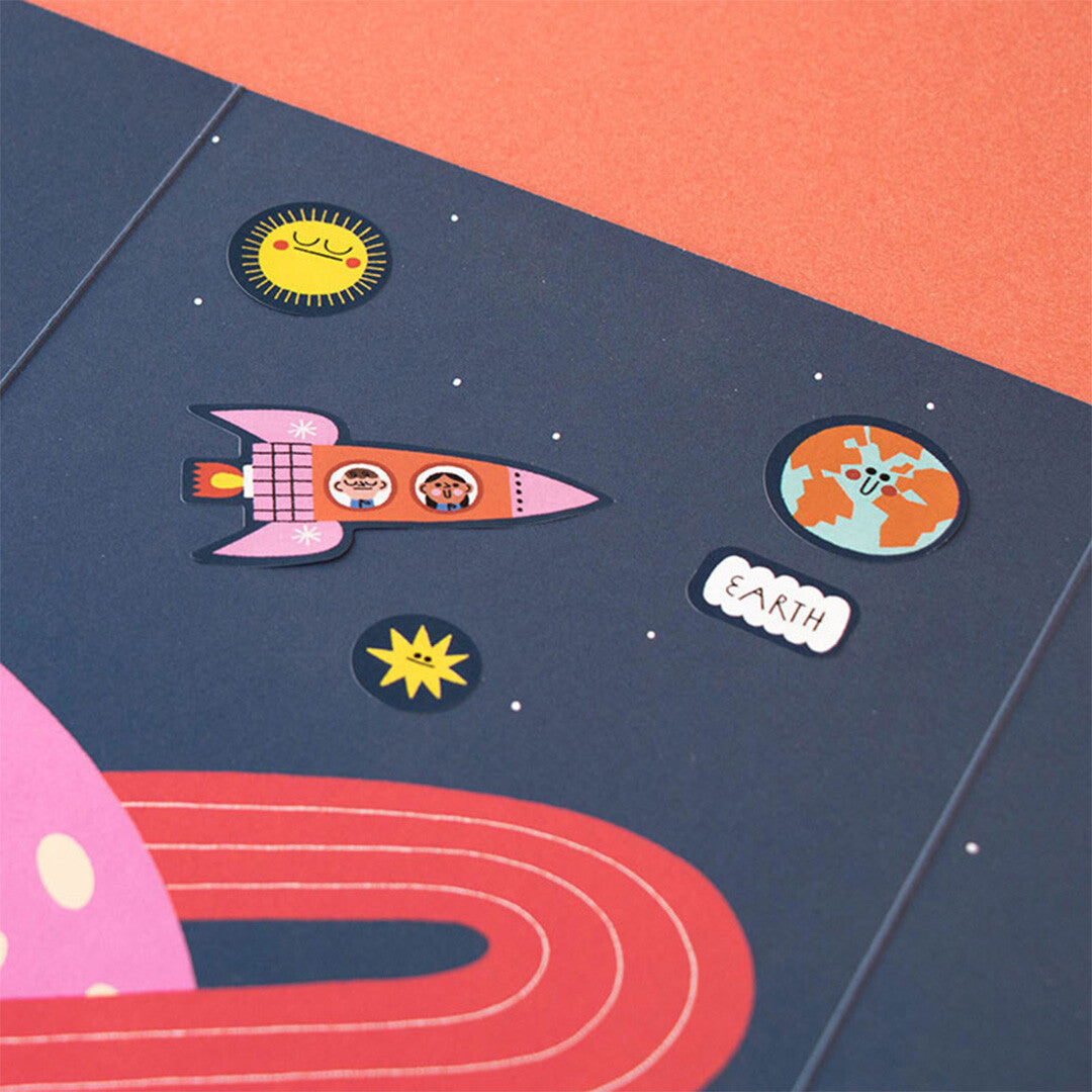 Londji herbruikbare stickers space - 150st