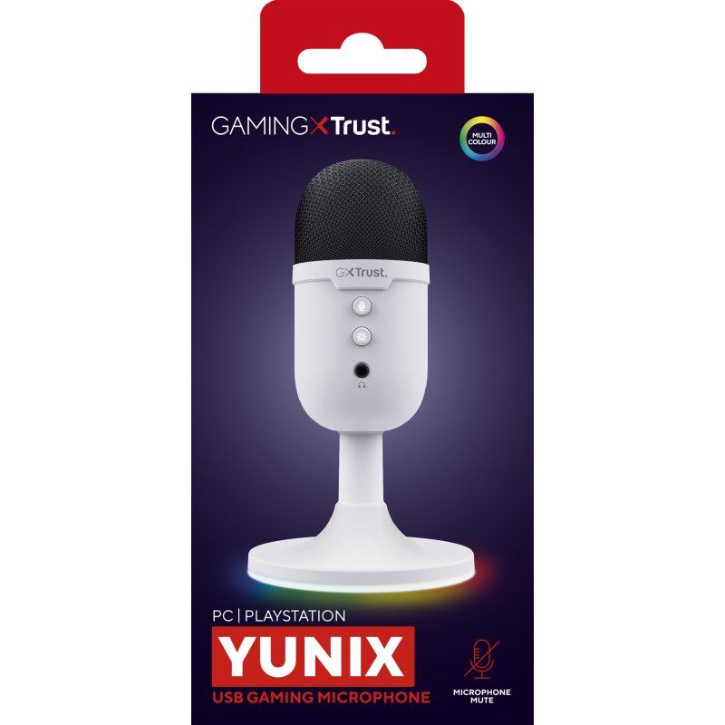 Trust GXT 234P Yunix Blanc Microphone de table