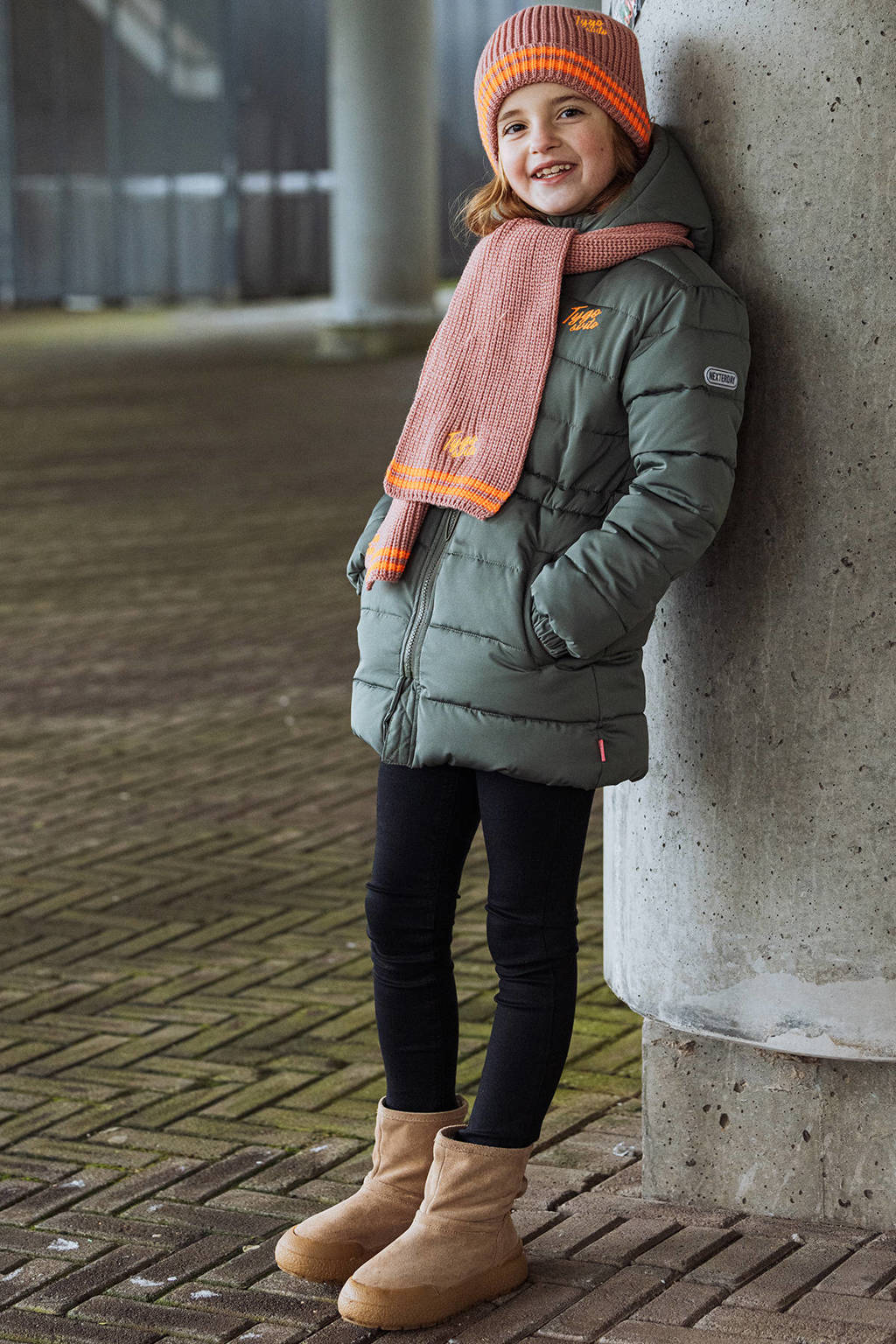 TYGO & vito gewatteerde winterjas Josie groen