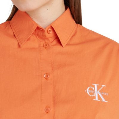 Chemise à manches longues femme Loose Monologo CALVIN KLEIN