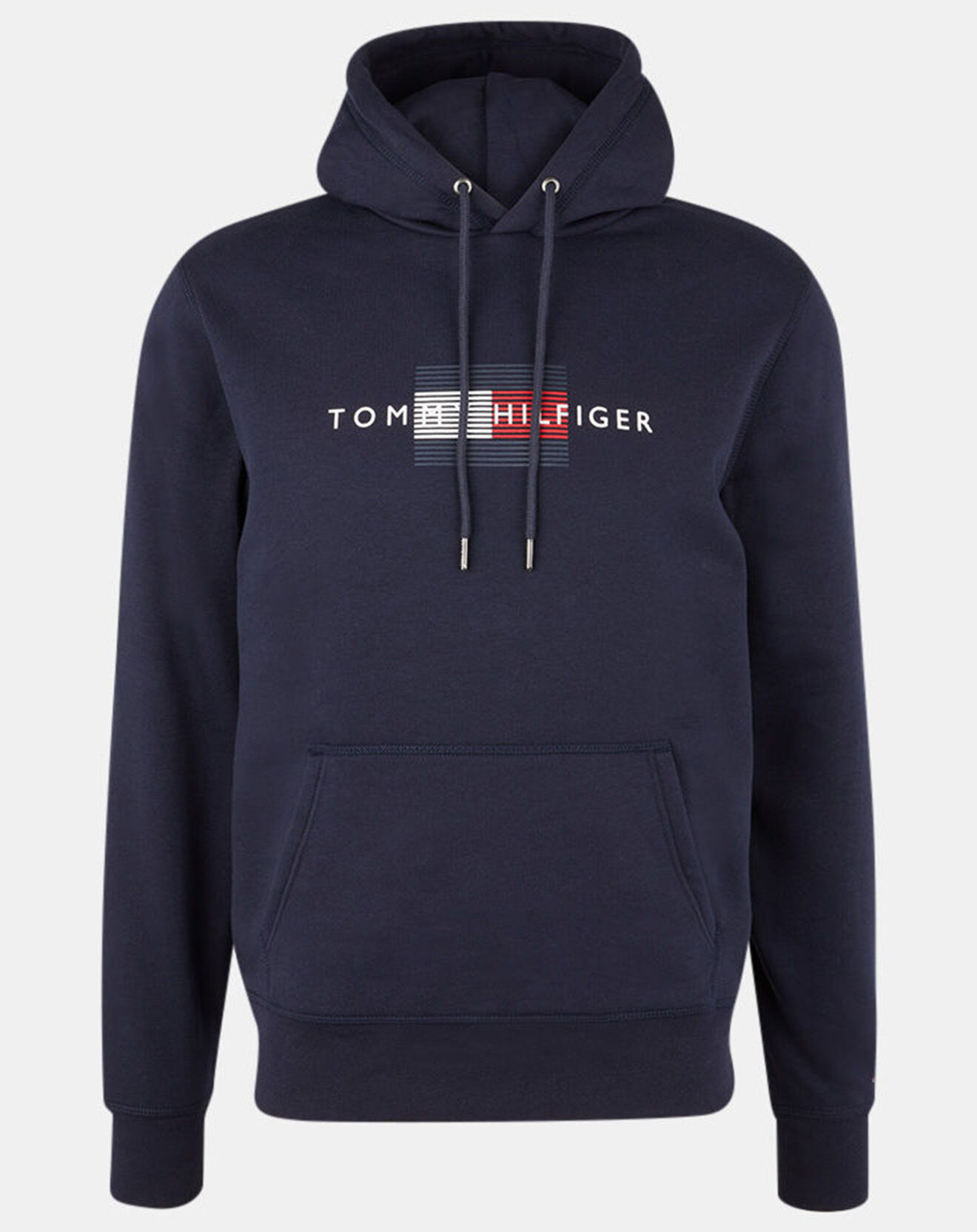 Tommy Hilfiger Sweat en Coton Bio mélangé Lines Hilfiger bleu marine