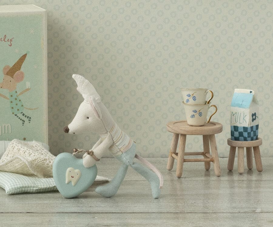Maileg Table And Stool Set, Mouse