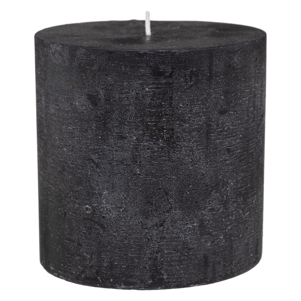 BOUGIE RONDE OLIA NOIR D.10X10CM