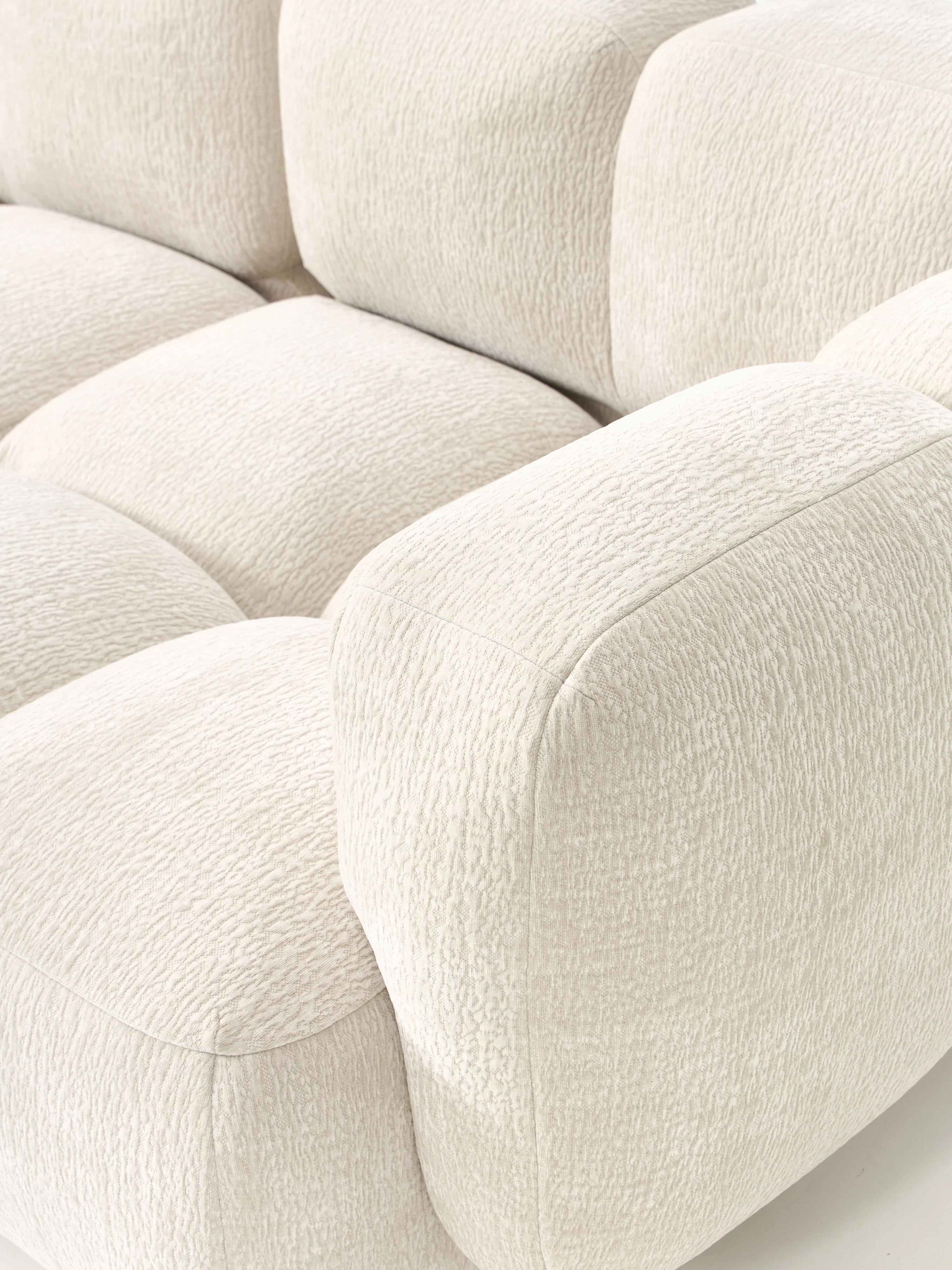 Modulaire bank Tayla (4-zits) met poef (links/rechts)