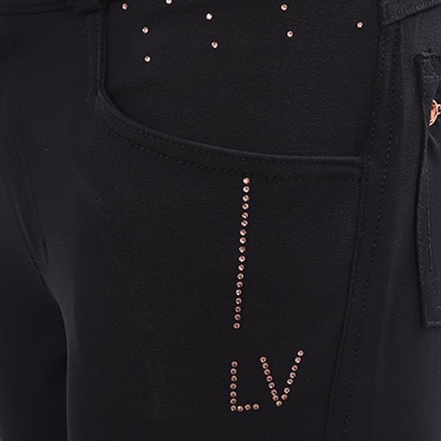 Paardrijbroek La Valencio LVWilhelmina Full Grip Kids Grijs