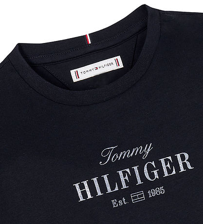 Tommy Hilfiger T-Shirt - Schriftzug - Dark Nacht Navy