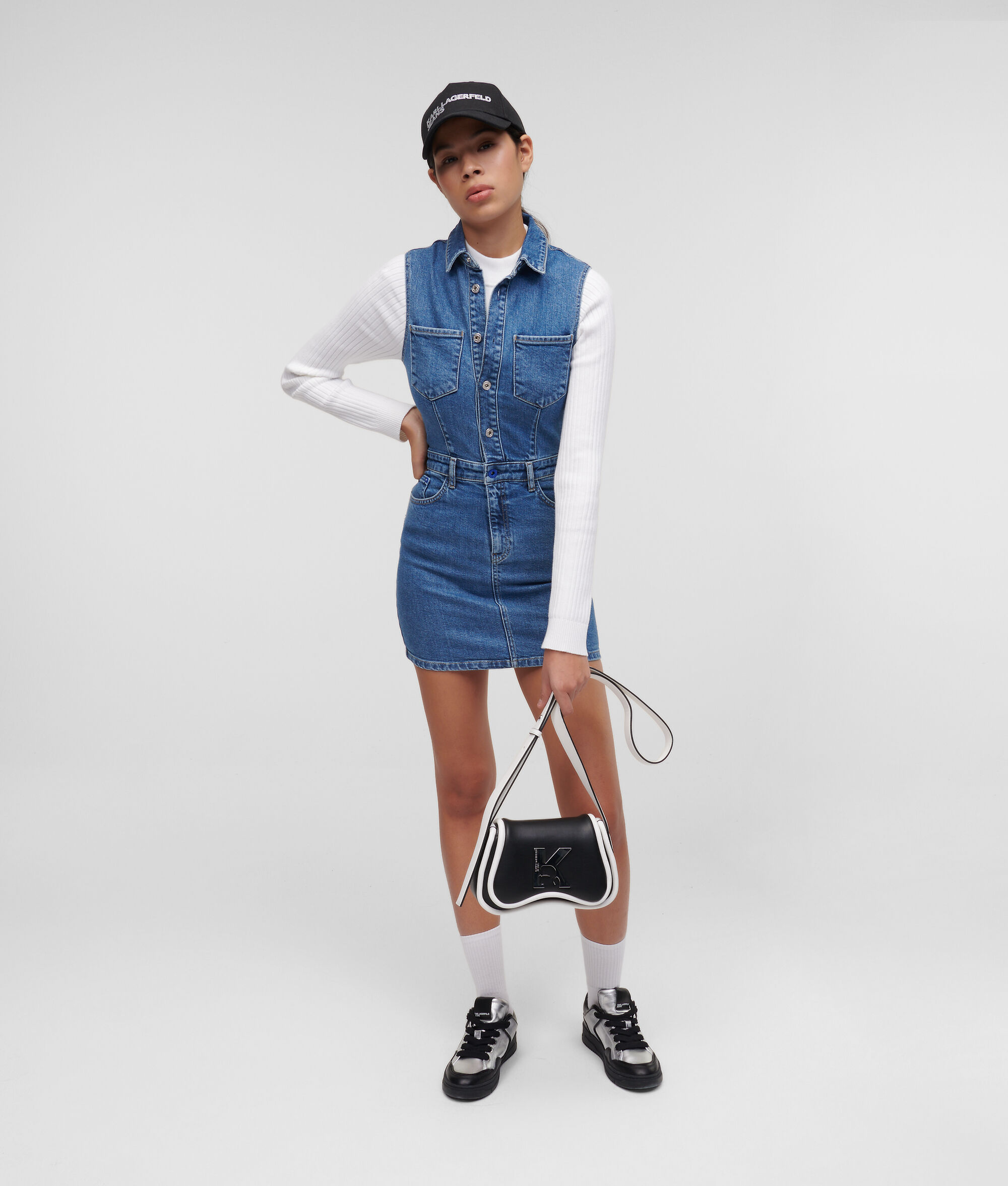 ROBE EN JEAN SANS MANCHES KLJ