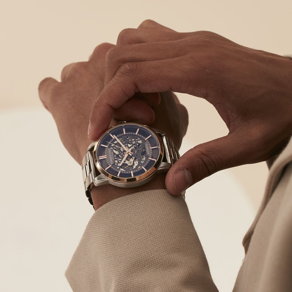 Montre Kenneth Cole Automatic Argenté