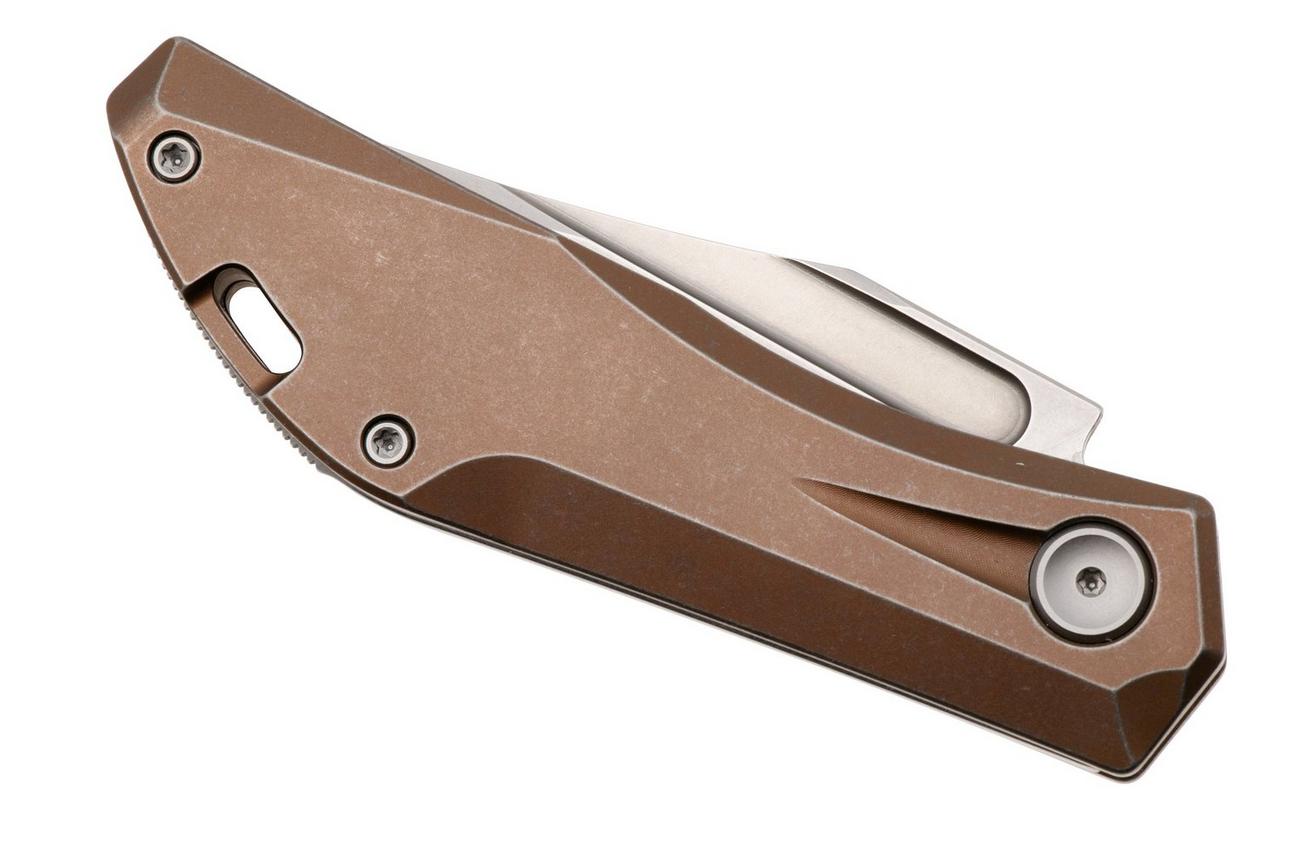 Real Steel Ventus ATS 7042 Stonewashed N690, Bronze Titanium, zakmes