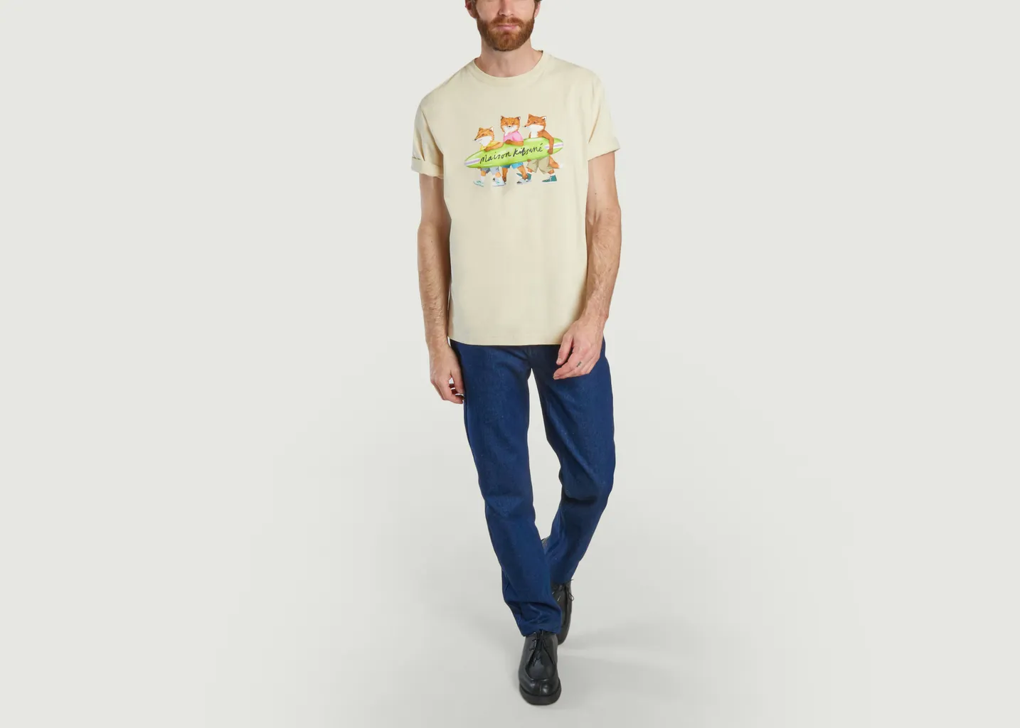 T-shirt Surfing Foxes Maison Kitsuné
