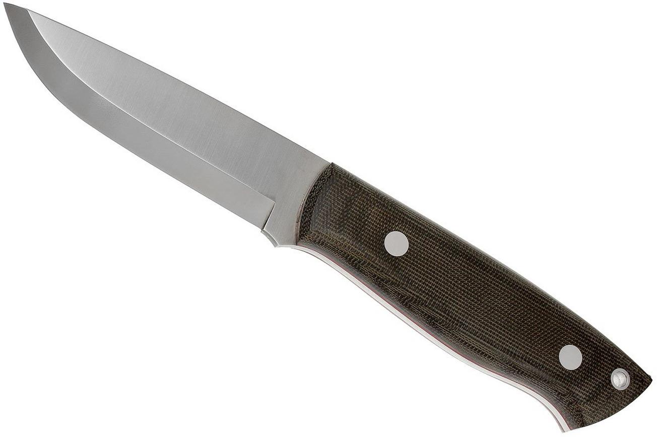Brisa Trapper 95 - N690Co Scandi - Green Canvas Micarta - 2017 - bushcraftmes