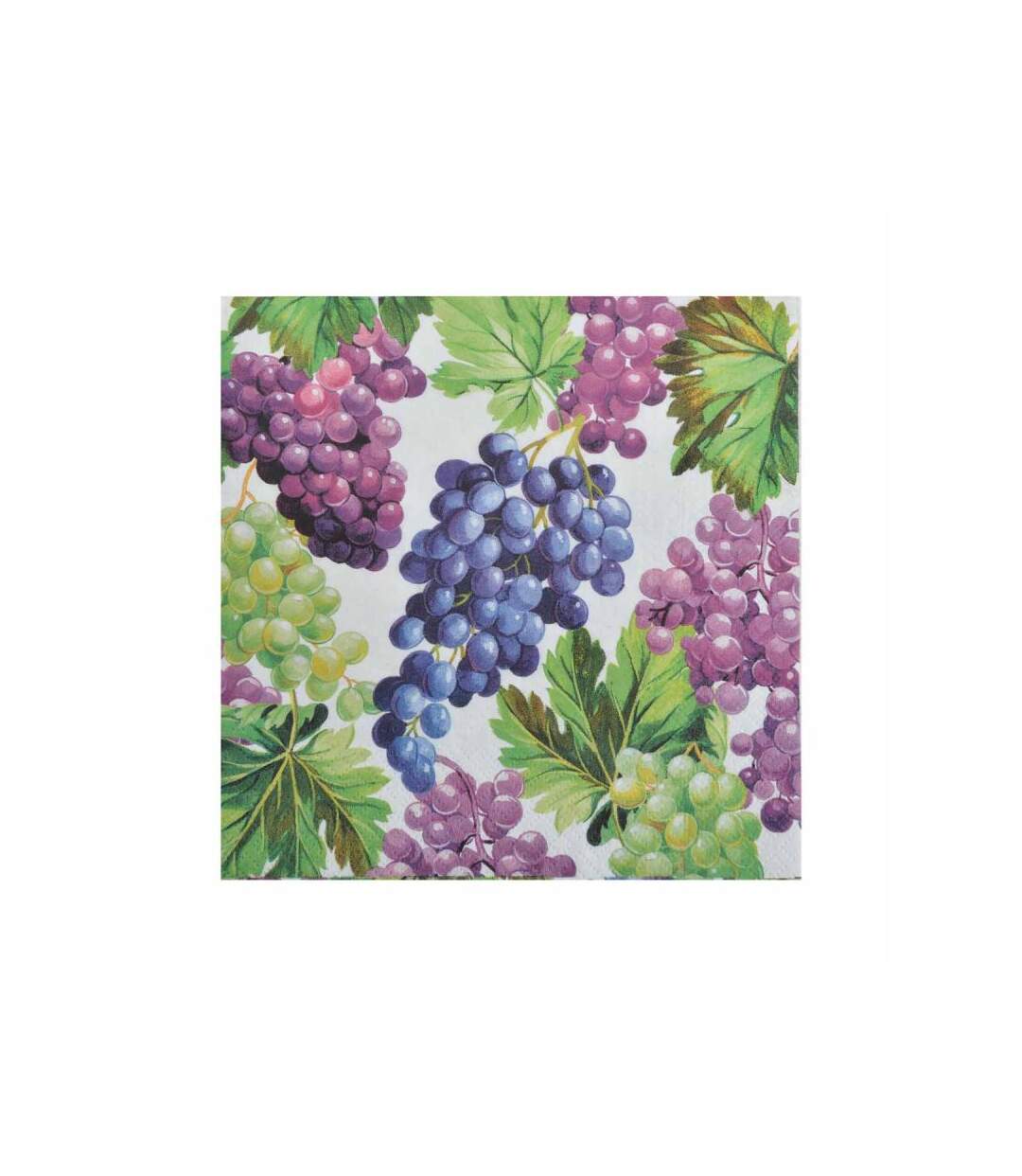 Paris Prix - Lot De 20 Serviettes En Papier raisins 33x33cm Rose