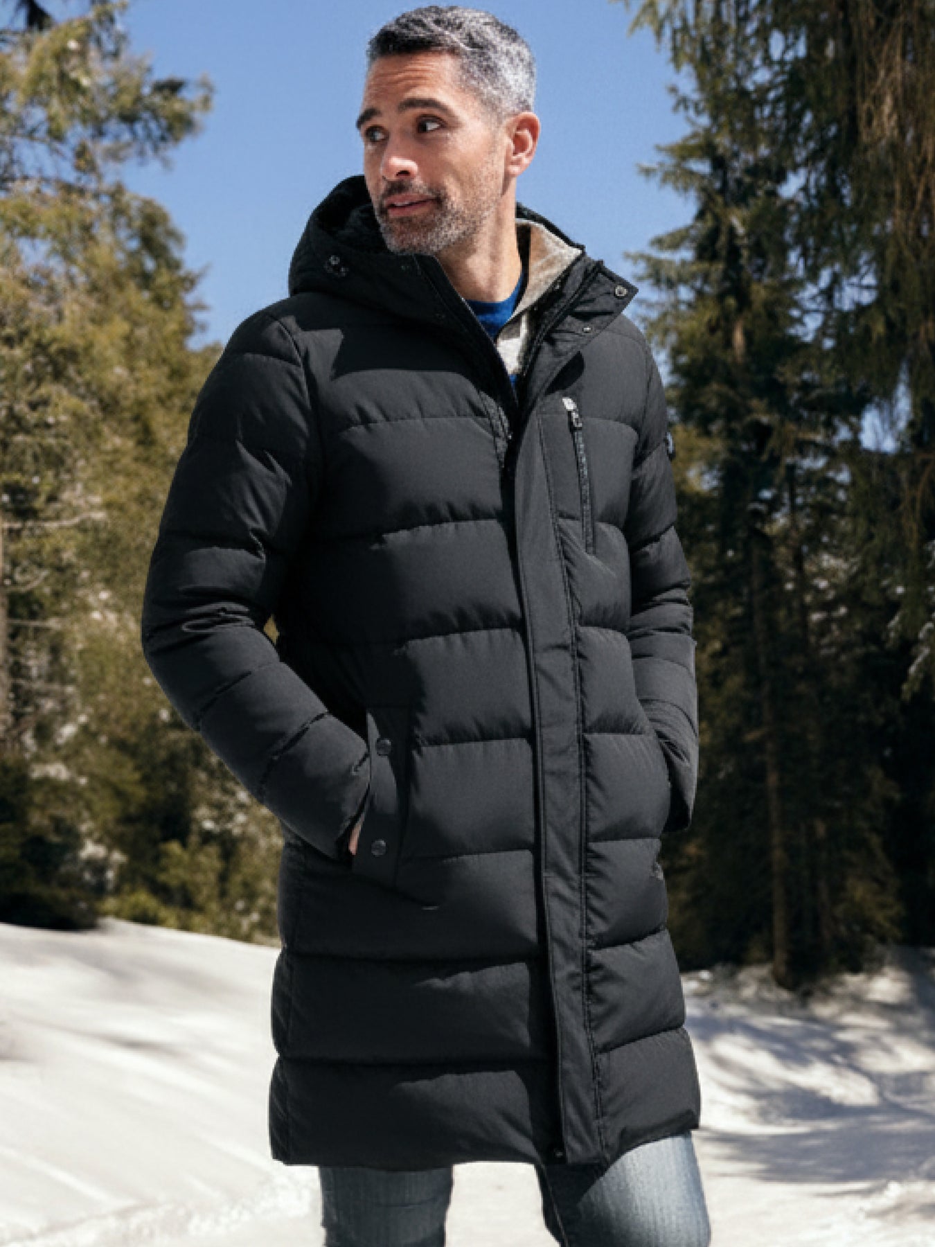 Warmer Wintermantel für Herren