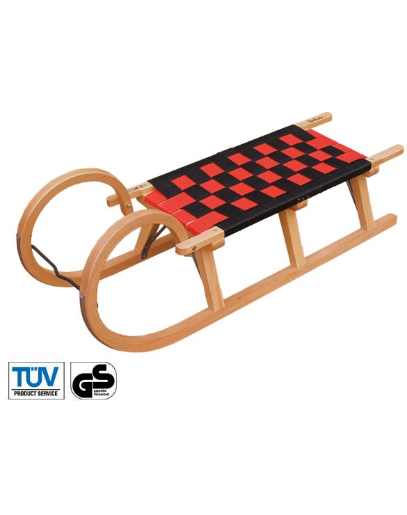 No BrandHörnerrodel 125 cm - rot