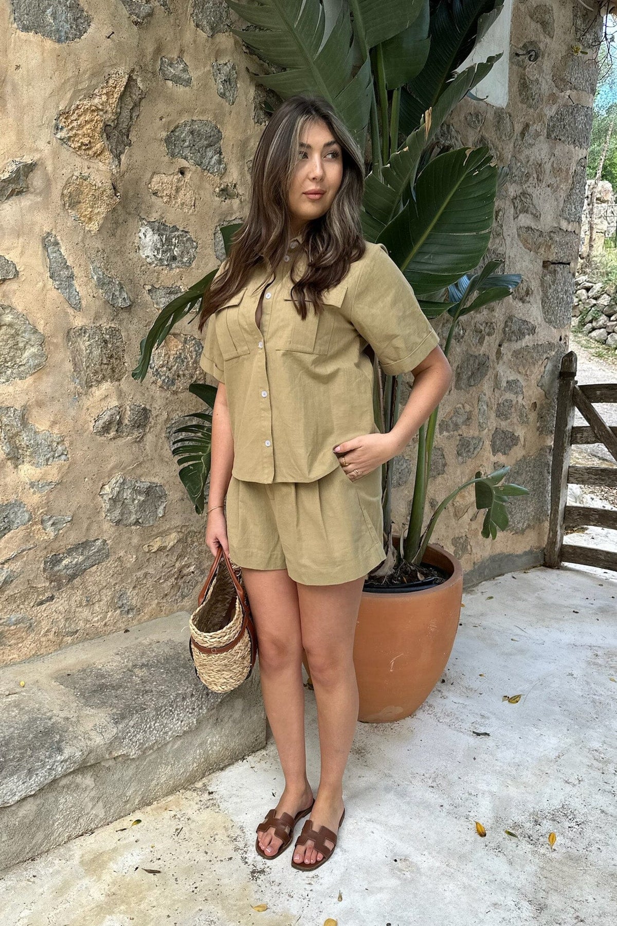 BYIC Celinaic Shirt lkhaki light khaki