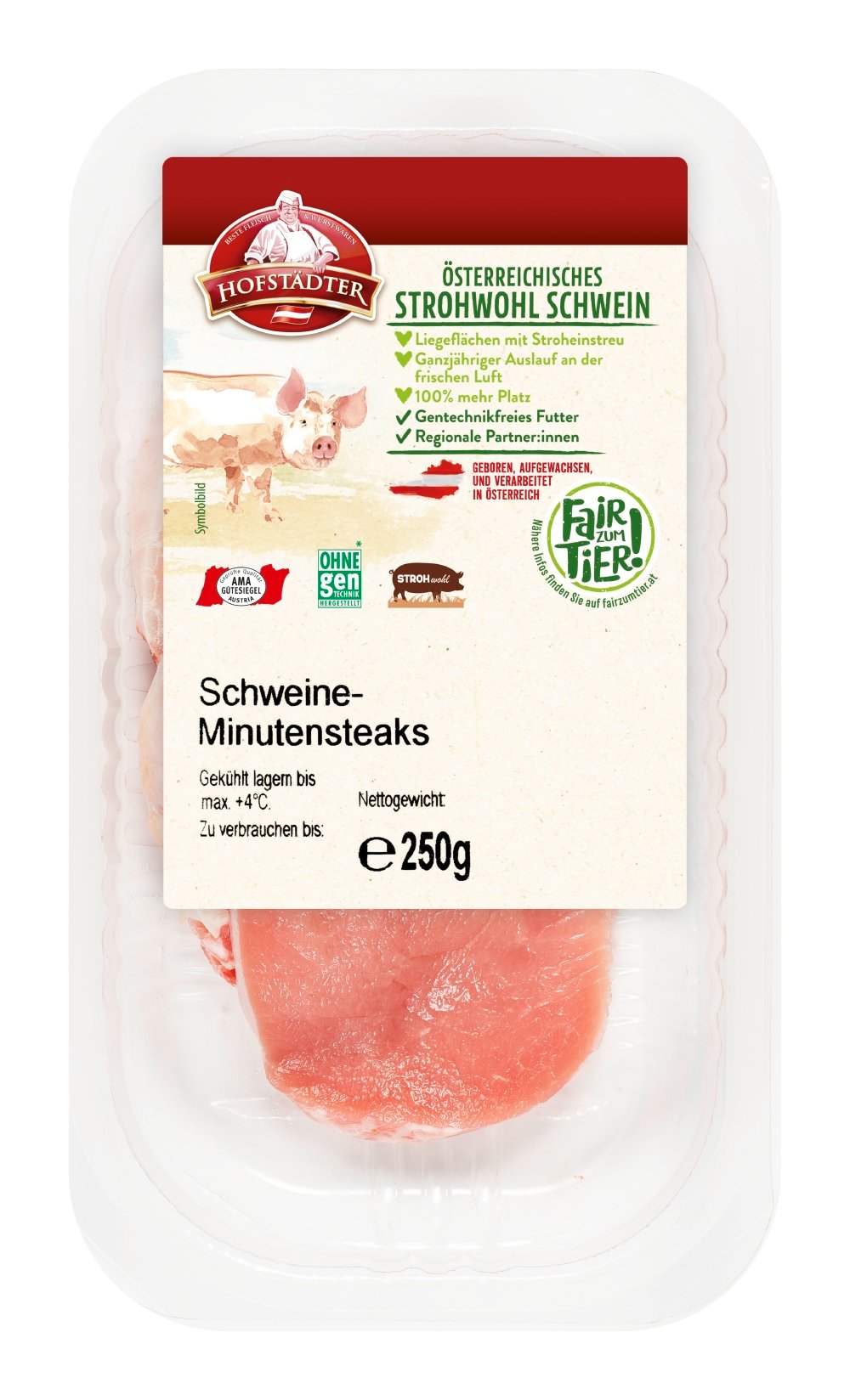 Hofstädter Fair zum Tier Schweineminutensteak vom Karree