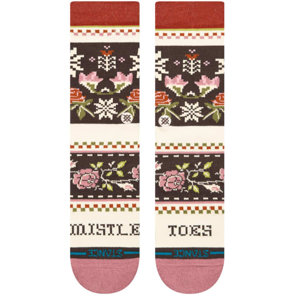 Chaussette STANCE MISTLING TOES CREW DUSTY ROSE