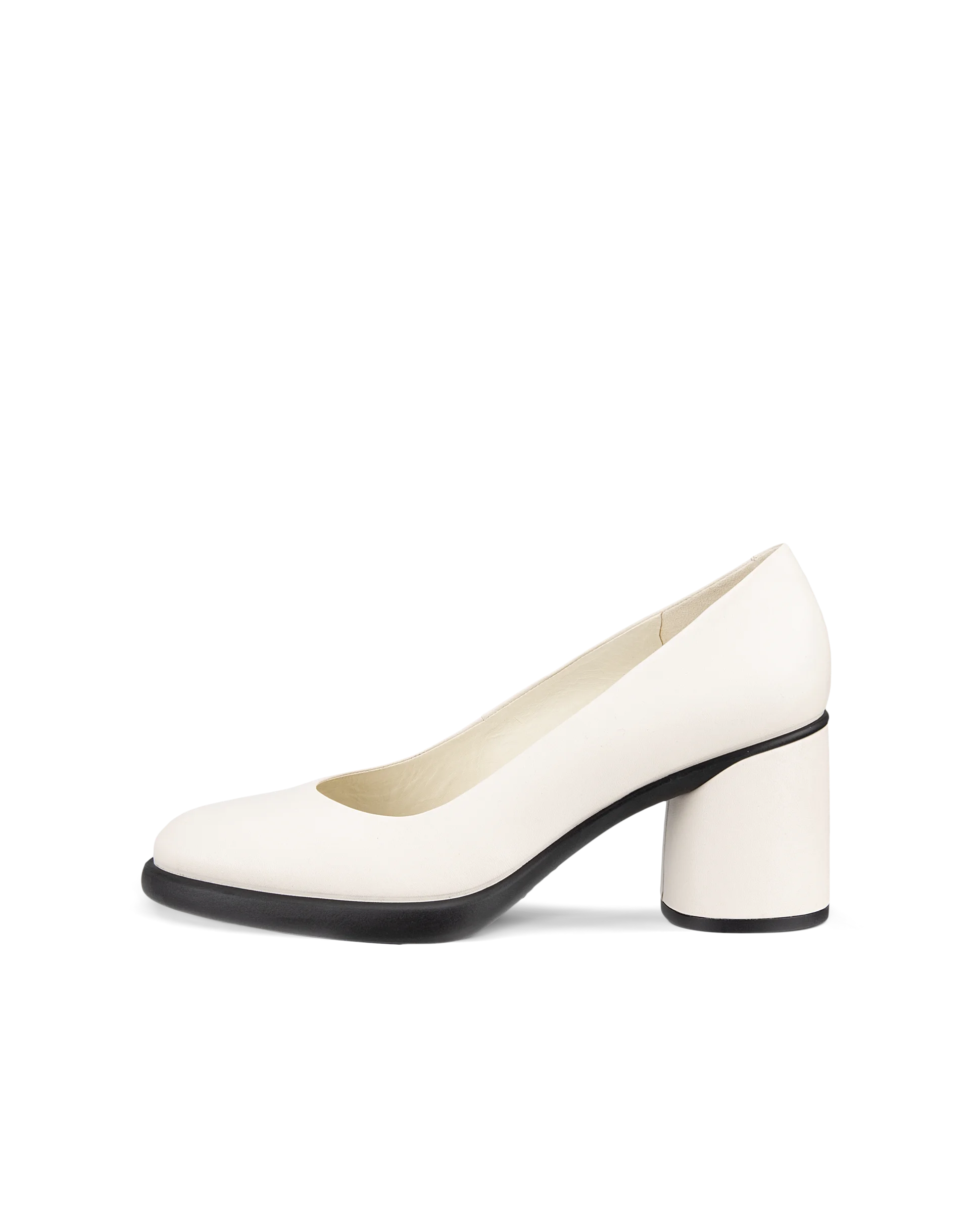 ECCO SCULPTED LX 55 Damen Lederpumps mit Blockabsatz Weiß