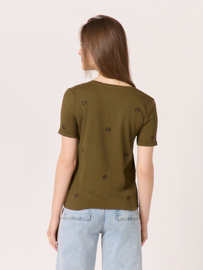 T-shirt à coeurs