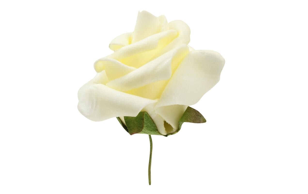 Streudeko Rosen 12 Stück, CremeStreurosen zur Dekoration/ Hochzeit