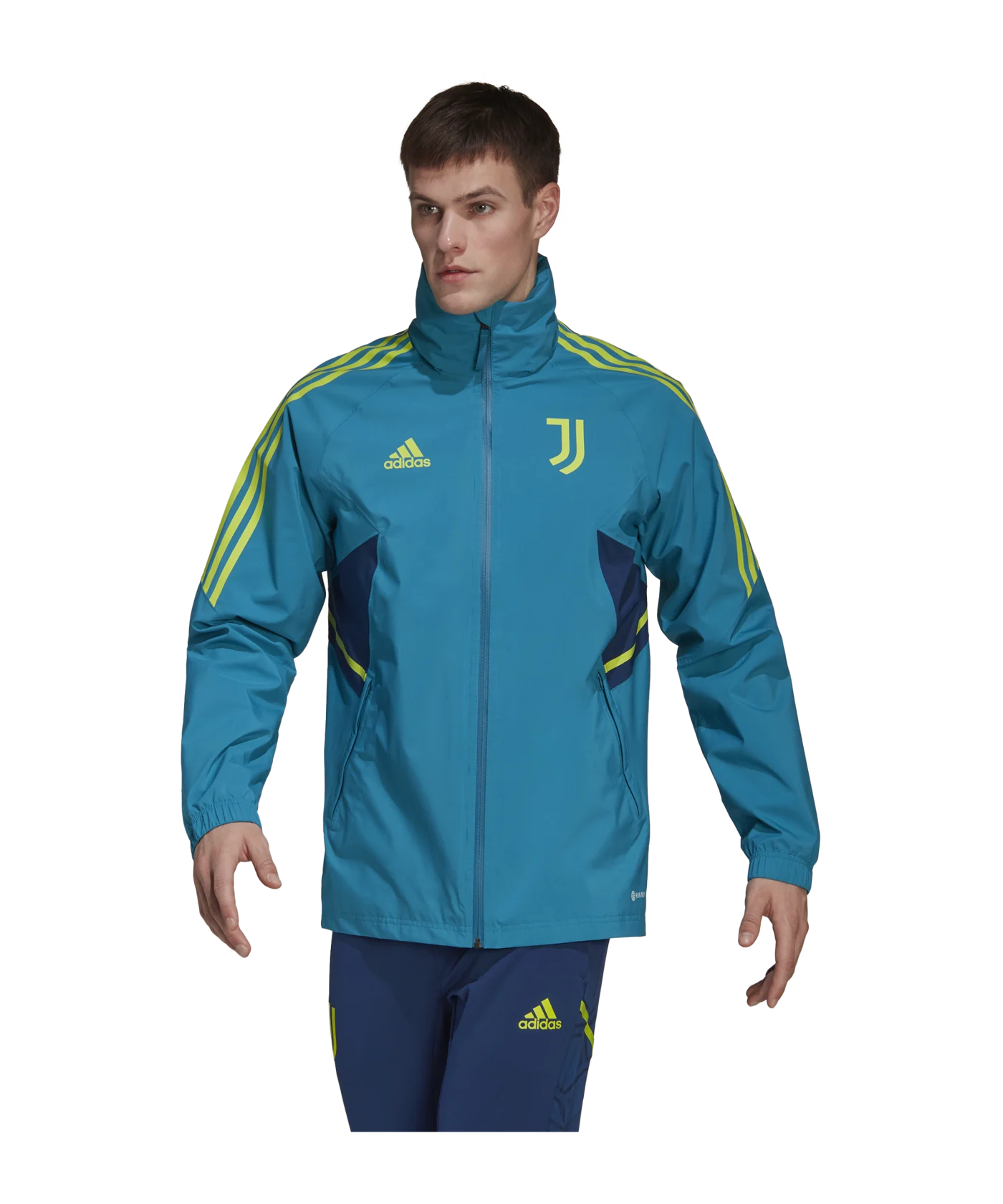 adidas Juventus Turin Regenjacke Blau