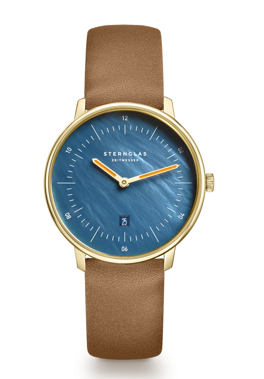 Sternglas Naos XS Quarz Perlmutt Blau S01-NDP07-KL07