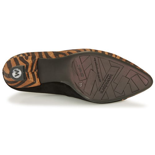 Wonders - I7601-ZEBRATO-CUERO-ANTE-NEGRO - Marron