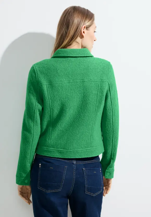 Jacke mit Wollanteil - celery green