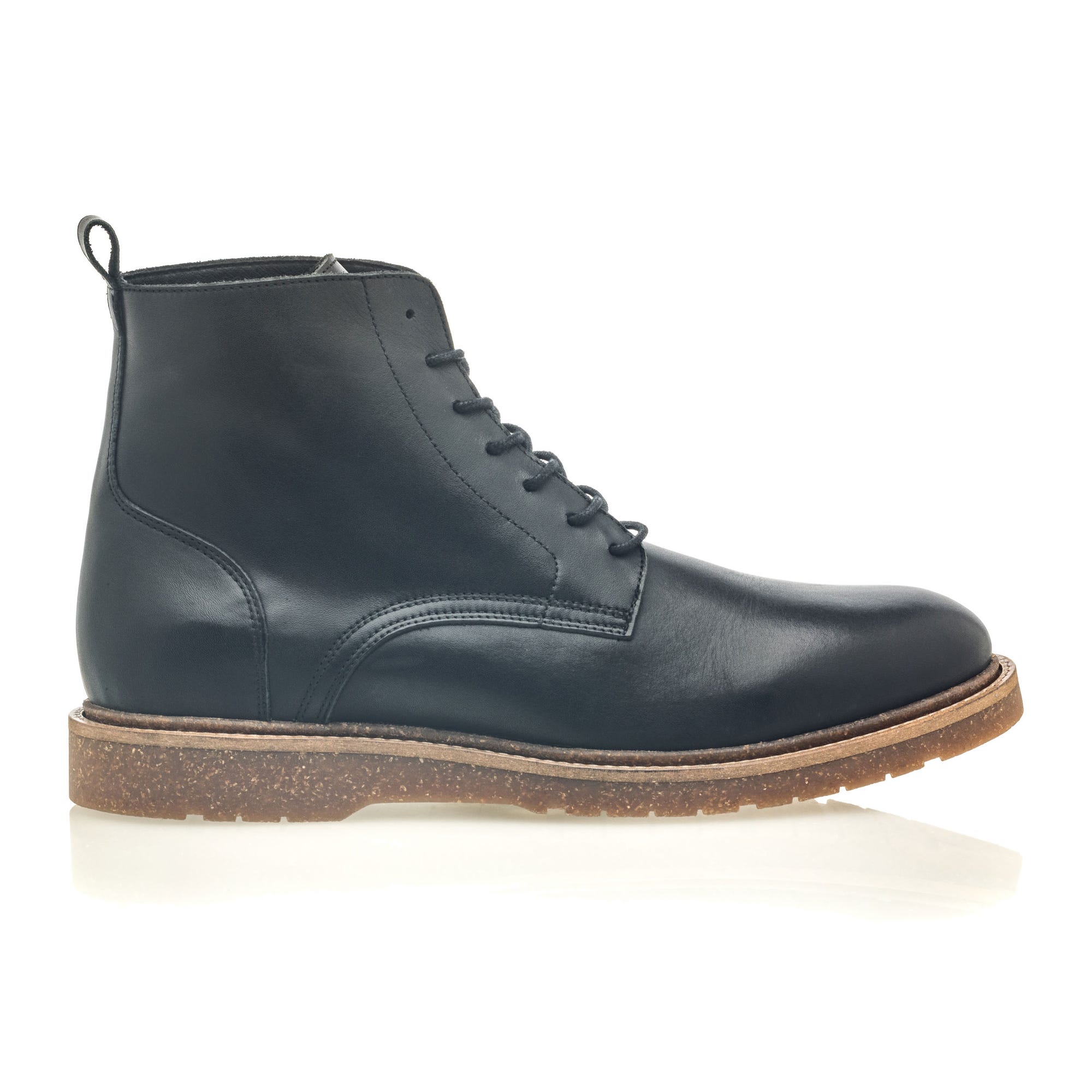 Bottines Homme en cuir noir