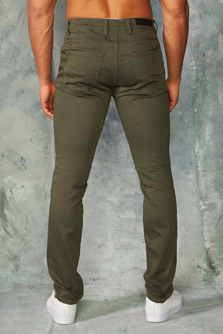 Jeans slim kaki basic