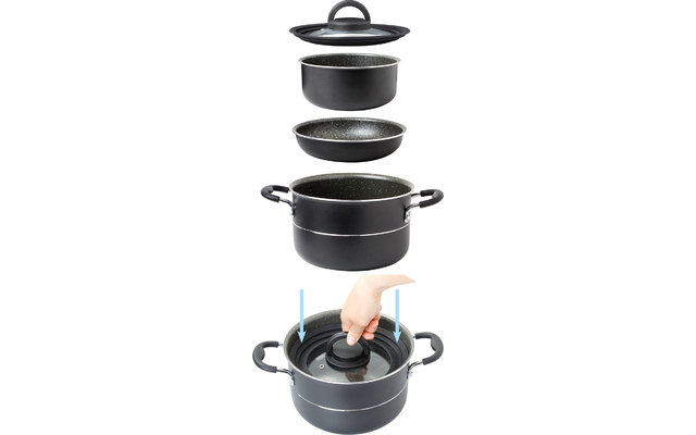 Brunner Pirate Vacublock Kochtopfset 8-tlg.
